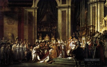 Weihe des Kaisers Napoleon I und Krönung der Kaiserin Josephin Neoklassizismus Jacques Louis David Ölgemälde